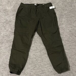 GAP Men's Dark Green Joggers